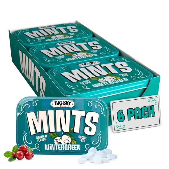 Big Sky Wintergreen Mint Sugar Free, Tin