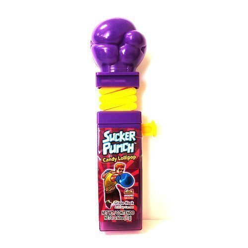 Kidsmania Sucker Punch filled with candy, Purple