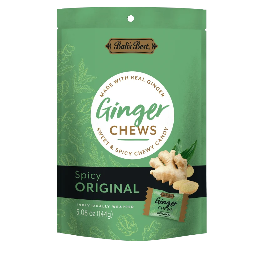 BALI'S BEST GINGER CHEWS - ORIGINAL 5.08 OZ