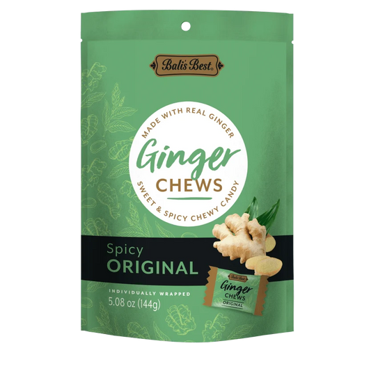 BALI'S BEST GINGER CHEWS - ORIGINAL 5.08 OZ