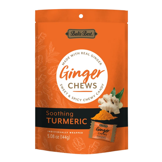 BALI’S BEST GINGER CHEWS – TURMERIC 5.08 OZ