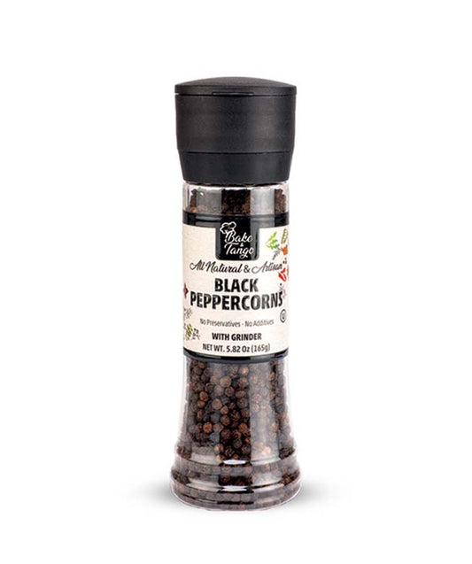 Bake and Tango Black Peppercorns with Grinder