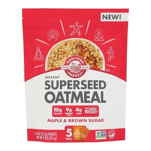 Manitoba Superseed Oatmeal Maple & Brown Sugar 9oz