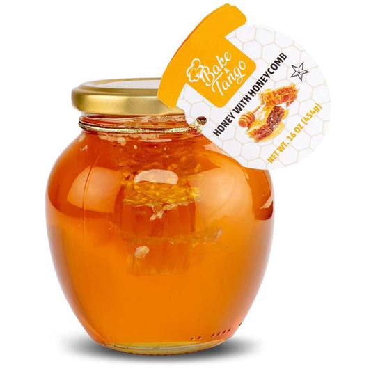 Bake & Tango Honey with honeycomb 16oz