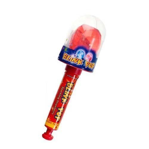 Kidsmania Blink Pop Light Up candy sucker Sparkling Strawberry