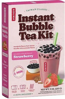 Pocas instant bubble tea kit - strawberry