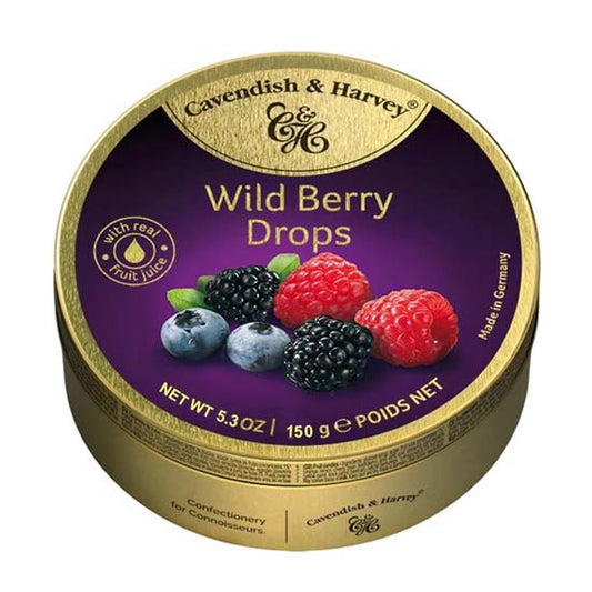 Cavendish & Harvey Travel Tin from German (Wild Berry)