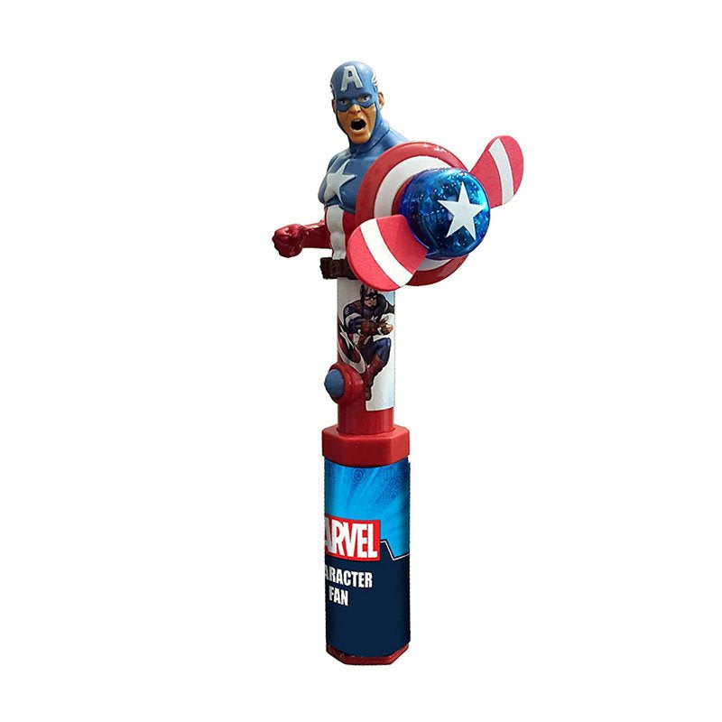 Candyrific Marvel Avengers Captain America Fan Candy – Spinning Superhero Fan Toy with Candy Inside