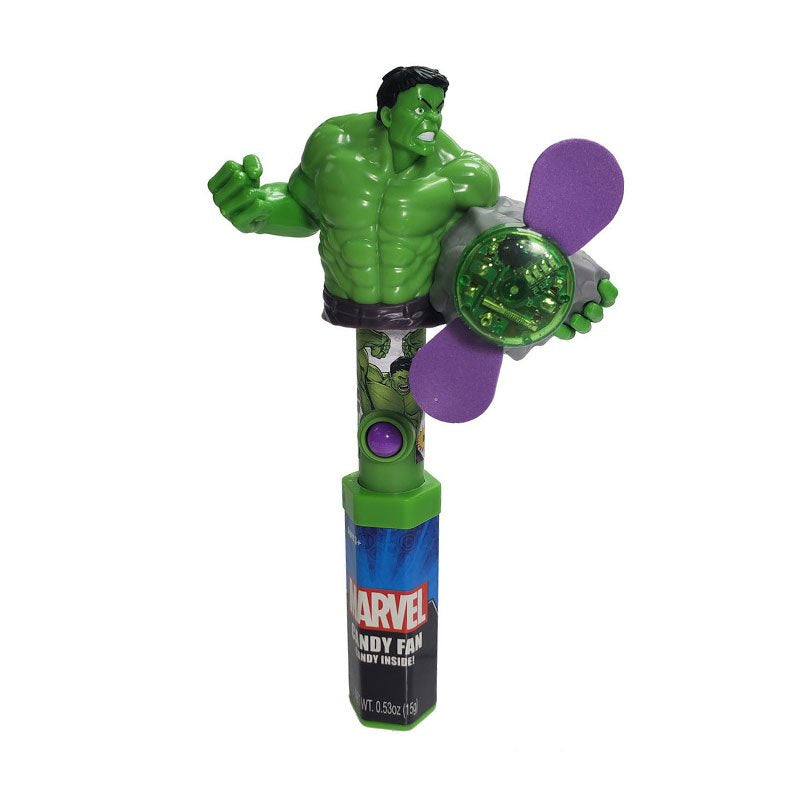 Candyrific Marvel Avengers Hulk Fan Candy – Spinning Superhero Toy Fan with Candy Inside