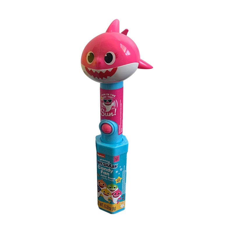Nickelodeon Baby Shark Candy Fan (Pink) – Baby Shark Spinning Toy Fan with Sweet Candy Inside