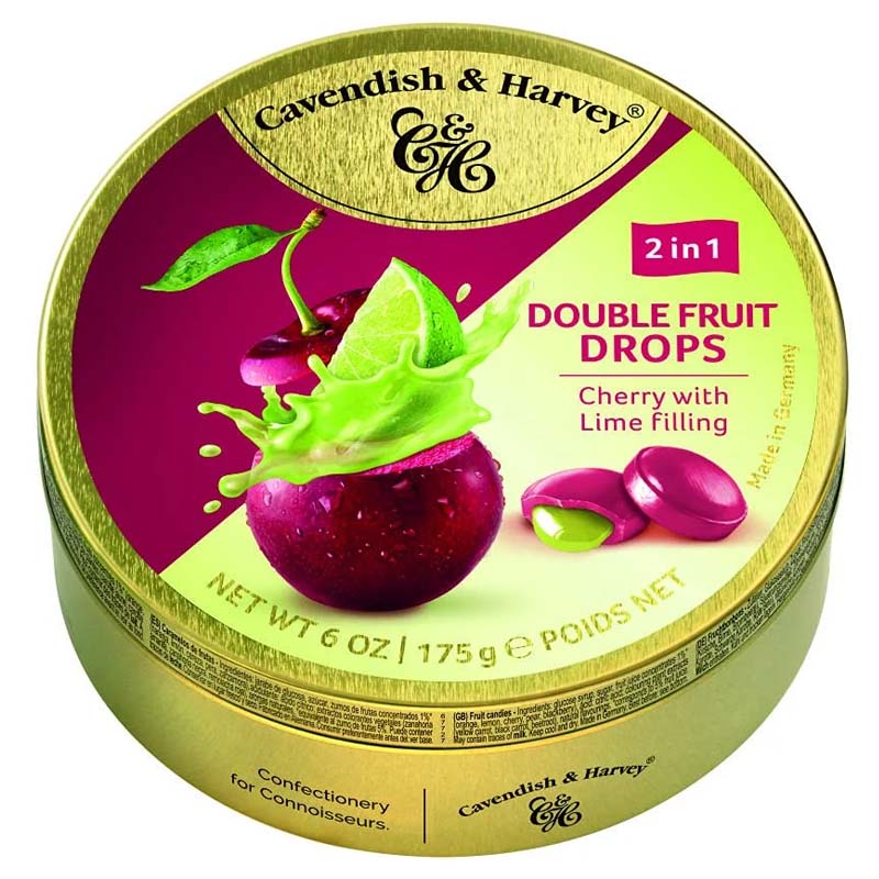 Cavendish & Harvey Cherry Candy with Lime Filling 175g