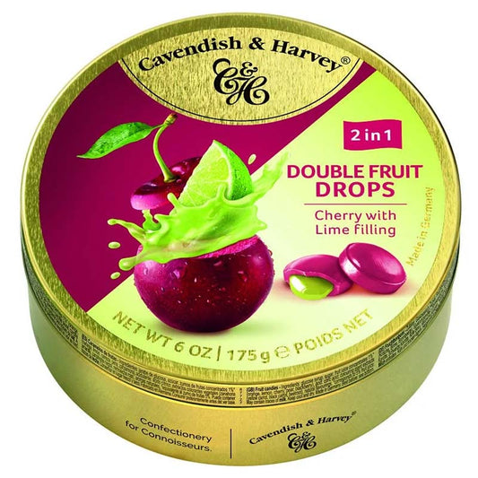 Cavendish & Harvey Cherry Candy with Lime Filling 175g