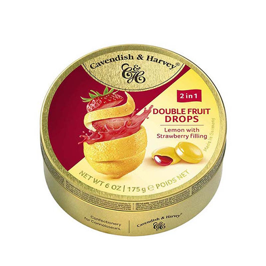 Cavendish & Harvey Lemon Candy with Strawberry Filling 175g