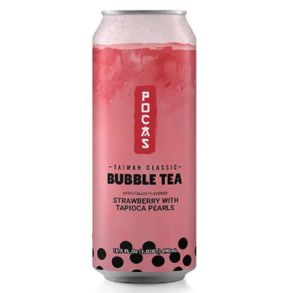 Pocas Bubble Tea Strawberry 16.5oz