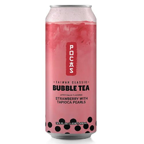 Pocas Bubble Tea Strawberry 16.5oz