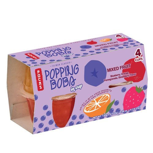Pocas Popping Boba in Cup Mixed Fruit