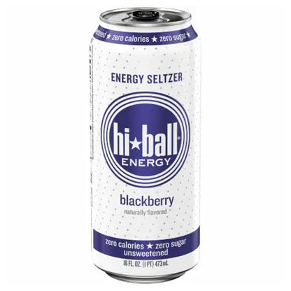 Hiball Energy Seltzer Blackberry 16oz