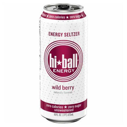 Hiball Energy Seltzer Wild Berry 16oz
