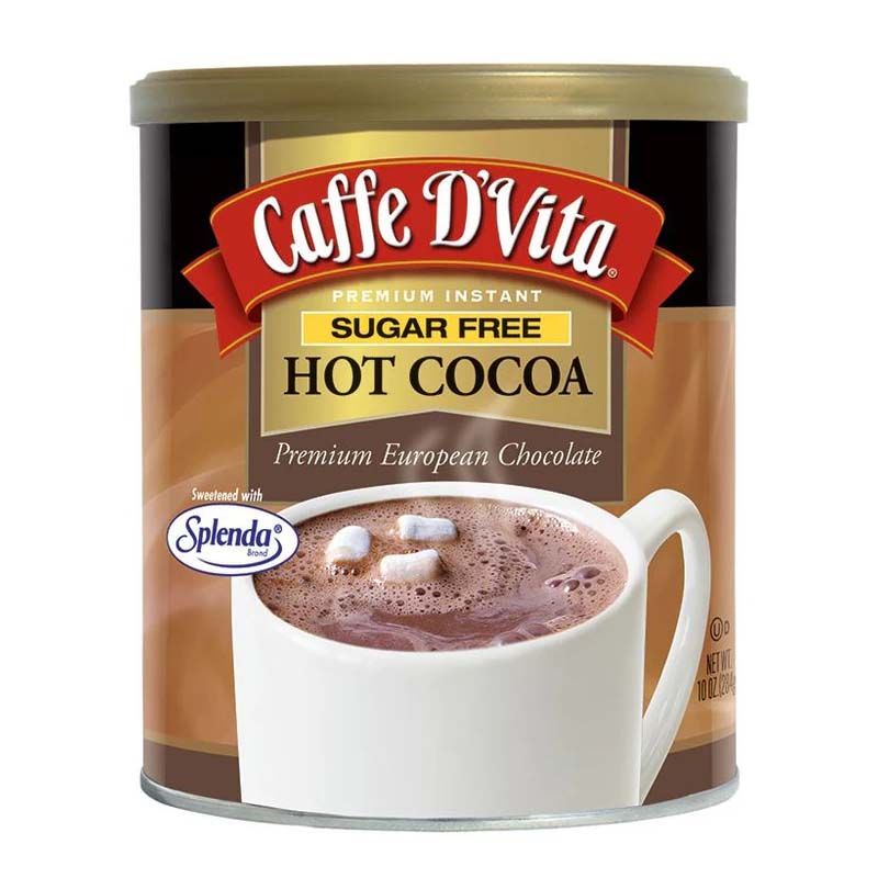 Caffe D’vita Sugar Free Hot Cocoa, Premium 10oz