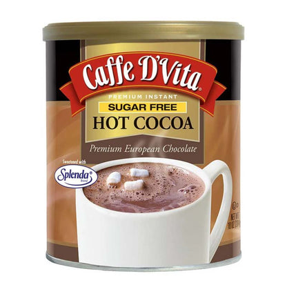 Caffe D’vita Sugar Free Hot Cocoa, Premium 10oz