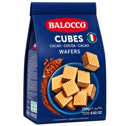 Balocco Cubes Cocoa Wafer 8.8oz