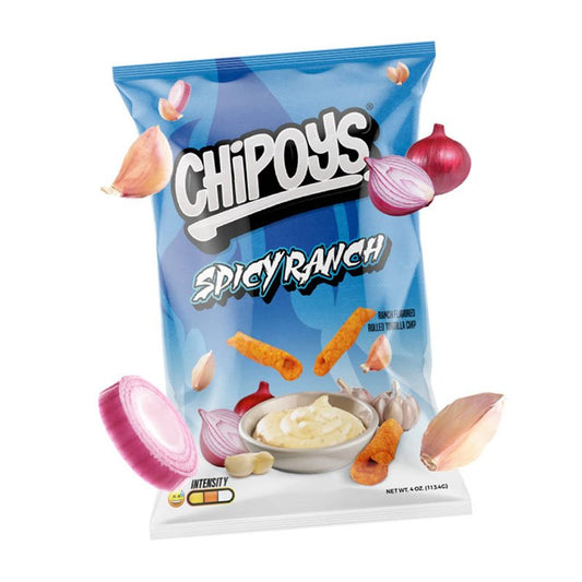 Chipoys Spicy Ranch Rolled Tortilla Chips 4oz