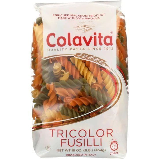 COLAVITA TRICOLOR FUSILLI 16oz