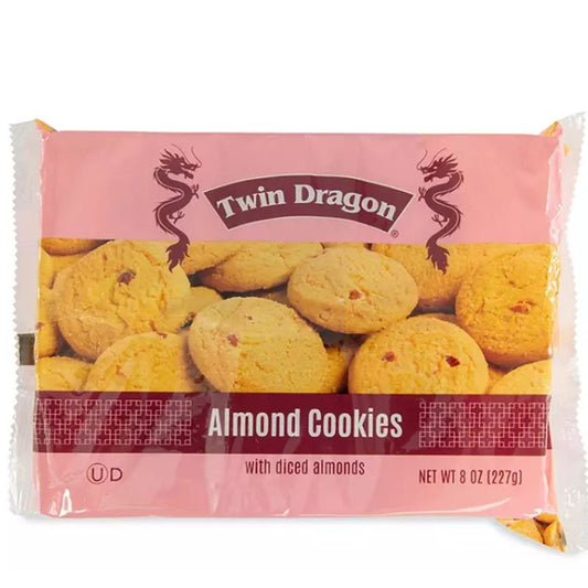 Twin Dragon Diced Almond Cookies 8oz