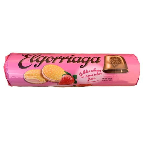 Elgorriaga Strawberry Flavor filled biscuits