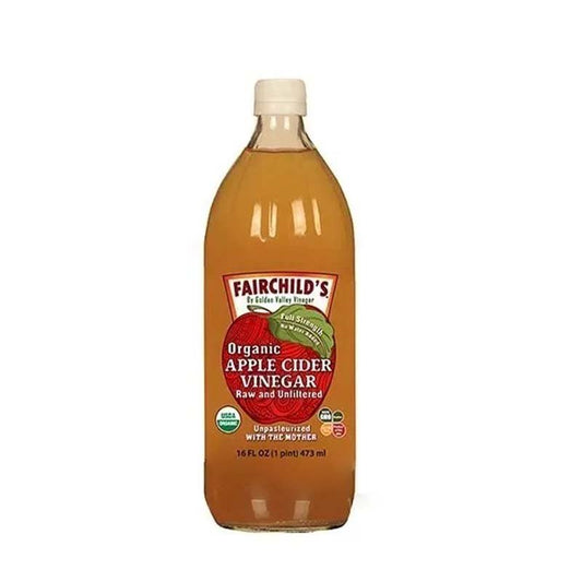Fairchild's Organic Raw Unfiltered Apple Cider Vinegar with Mother, Non-GMO, 16 fl oz