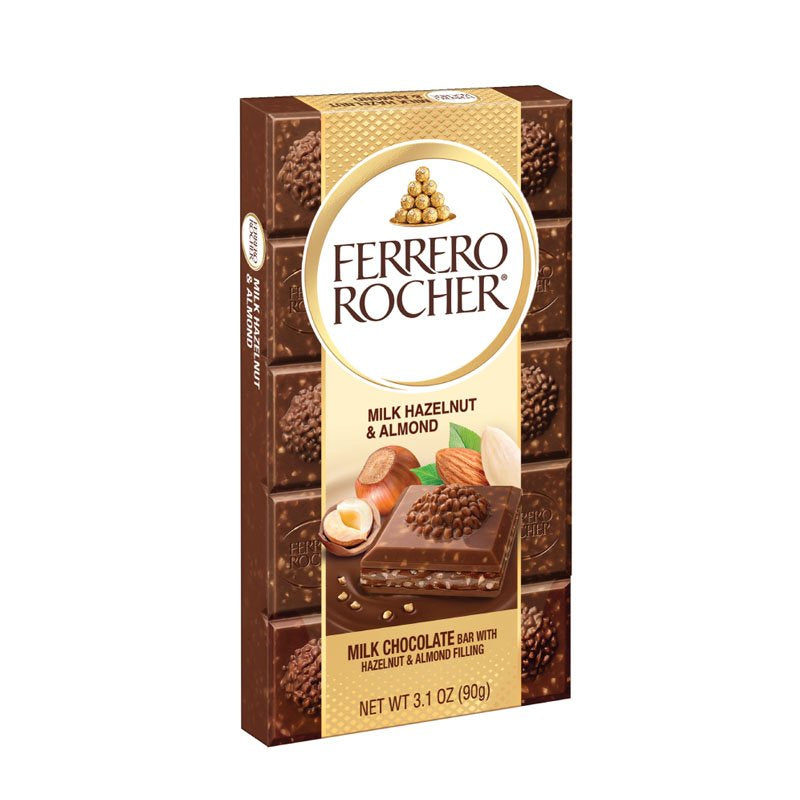 Ferrero Rocher milk hazelnut and almond chocolate bar