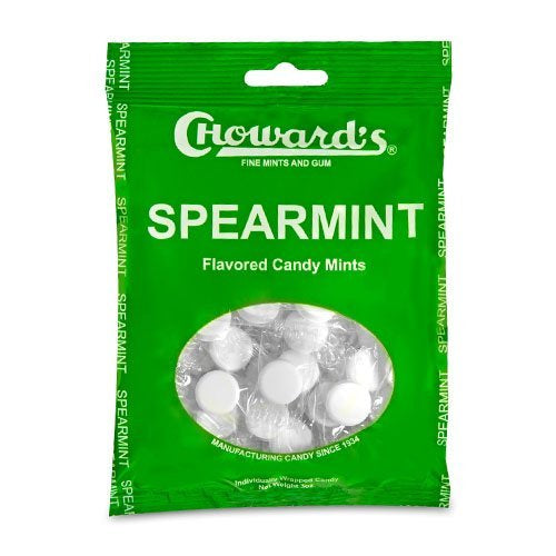 Choward's Spearmint Mints Peg Bag