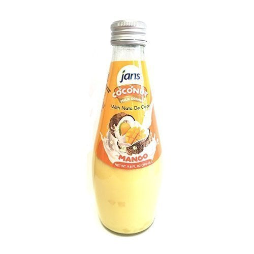 Jans CoCoNut Milk Drink with Nata De Coco, Mango 9.8oz