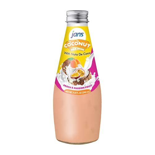 Jans Coconut Milk Drink with Nata De Coco Peach Passion
