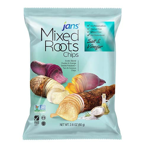 Jans Mixed Root Chips Salt & Vinegar 2.8oz