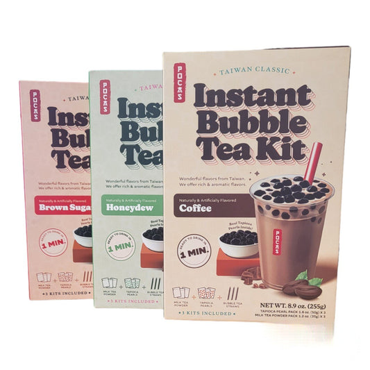 Pocas Instant boba kit brown sugar, honey dew, coffee set#2