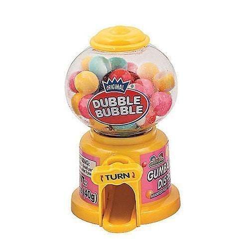 Kidsmania Dubble Bubble Gumball Dispensers Yellow