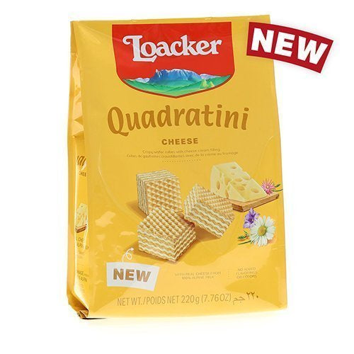 Quadratini, Cheese creme-filled wafer 7.76oz