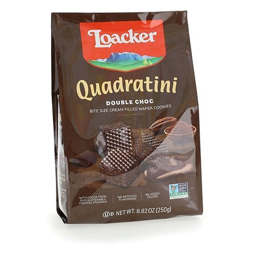 Quadratini, Double Choc creme-filled wafer 8.82oz