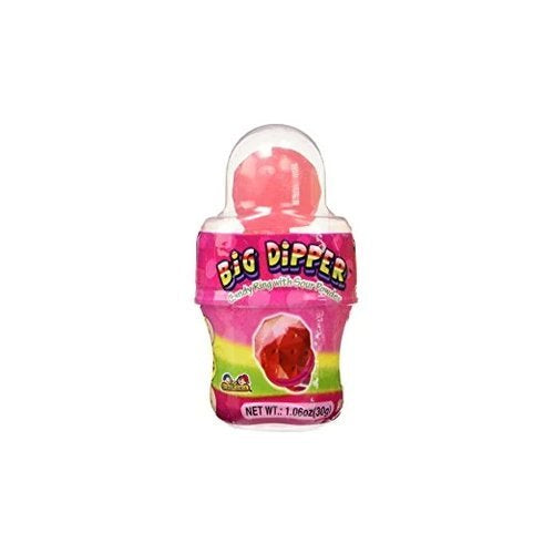 Kidsmania Big Dipper Candy Ring With Sour Powder, Red