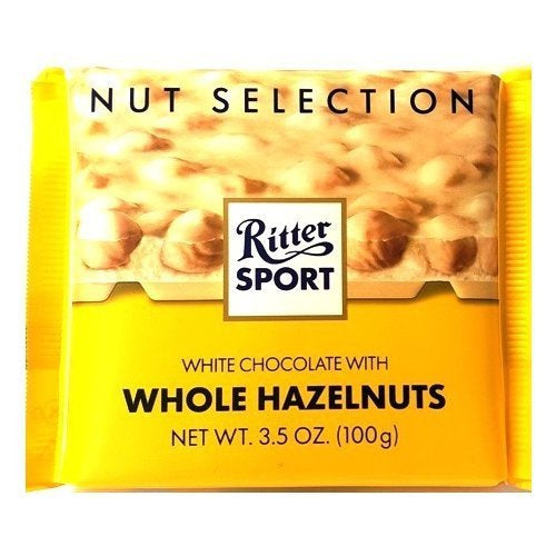 Ritter Sport, White Chocolate with whole Hazelnut