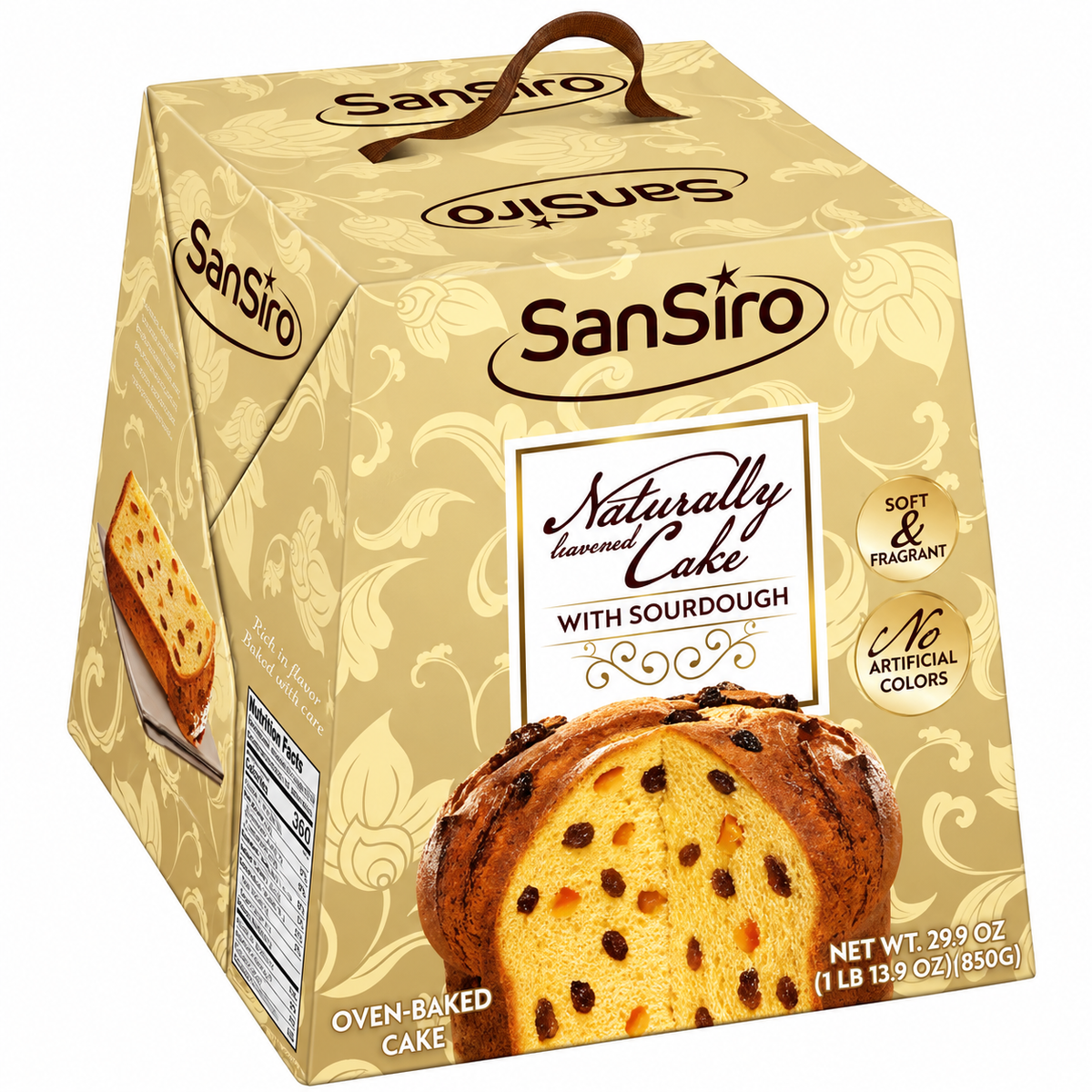 SanSiro Naturally Flavored Italian Cake with Sourdough, 29.9 oz (850g)