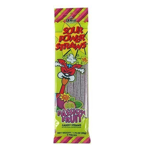 Sour Power Straws Passion Fruit