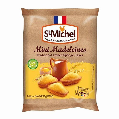 St. Michel Mini Traditional French Madeleines 6.1 oz. from France