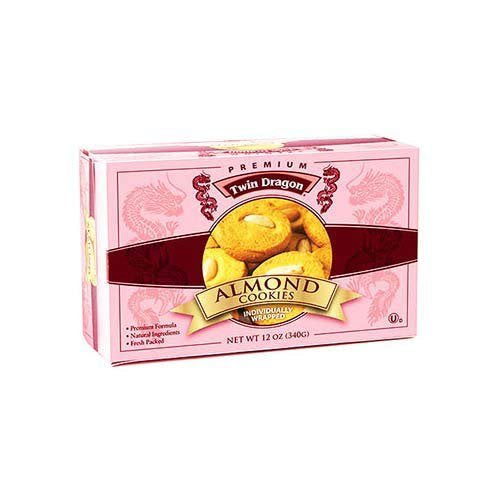 Twin Dragon Almond Cookies - 12oz