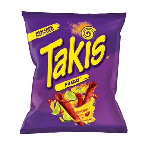 TAKIS Rolled Fuego Tortilla Chips Bag of 4 ounces