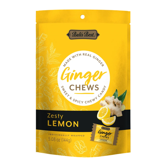 BALI’S BEST GINGER CHEWS – LEMON 5.08 OZ