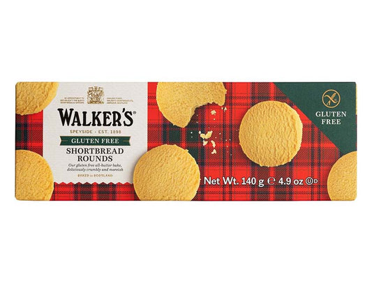 Walker's Gluten Free Shortbread Rounds Cookies, 4.9 Oz – Buttery Scottish Cookies