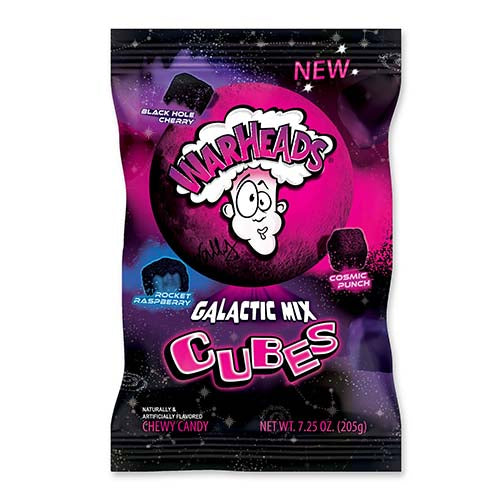 Warheads Galactic Cubes – Sour Gummy Candy 4.5 oz.