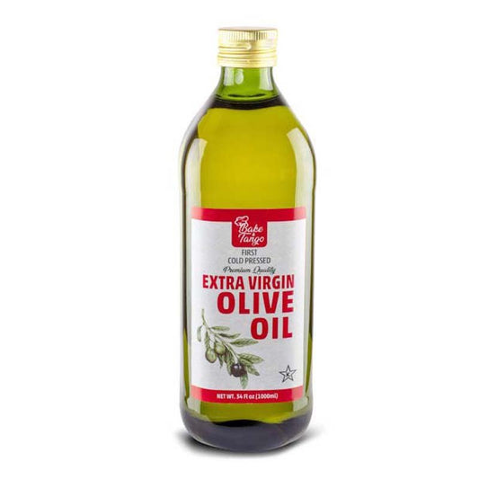 Bake & Tango 33fl oz Extra Virgin Olive Oil – 100% Pure, Cold-Pressed, Premium Quality for Cooking, Baking, and Salad Dressingsre